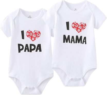 Baby Bodysuit Short Sleeve One-Piece Newborn Baby Clothes for Baby Boy and Girls