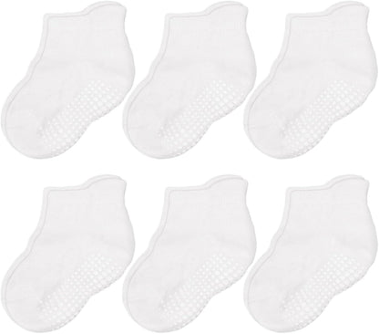 Baby Non Slip Socks Toddler Socks with Grips Ankle for Infants Kids Little Girls Boys