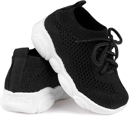 Baby First Walking Shoes 1-4 Years Kid Shoes Trainers Toddler Slip on Infant Waves Shoes Boys Girls Cotton Mesh Breathable Sneakers Outdoor