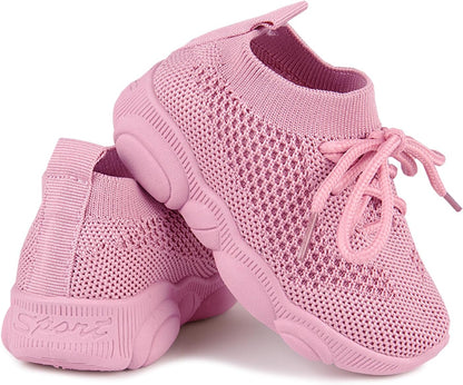 Baby First Walking Shoes 1-4 Years Kid Shoes Trainers Toddler Slip on Infant Waves Shoes Boys Girls Cotton Mesh Breathable Sneakers Outdoor