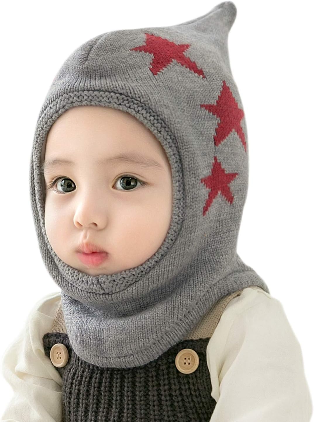 Baby Winter Hat Scarf Set, Unisex Infant Toddler Kids Hat Scarf