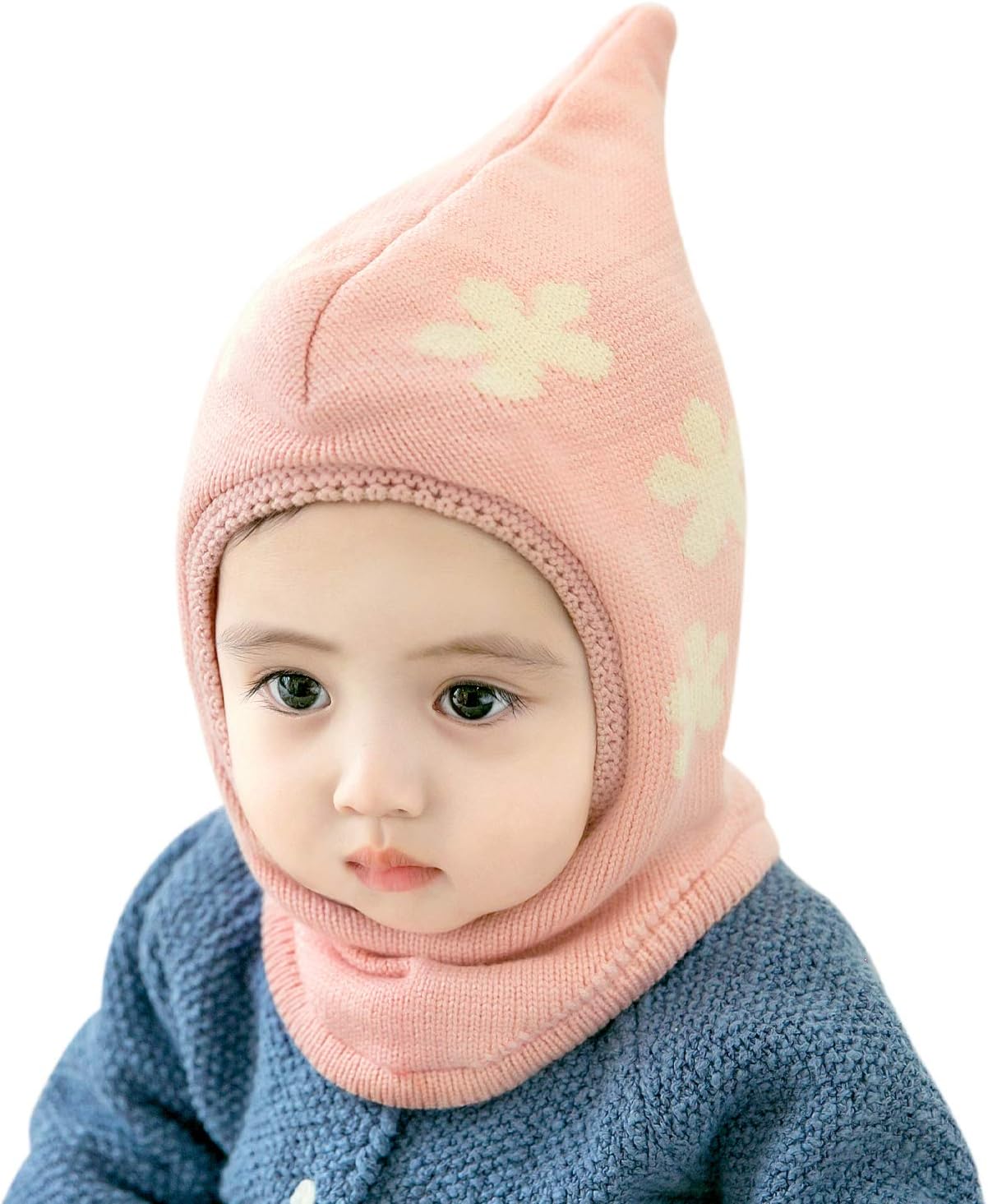 Baby Winter Hat Scarf Set, Unisex Infant Toddler Kids Hat Scarf