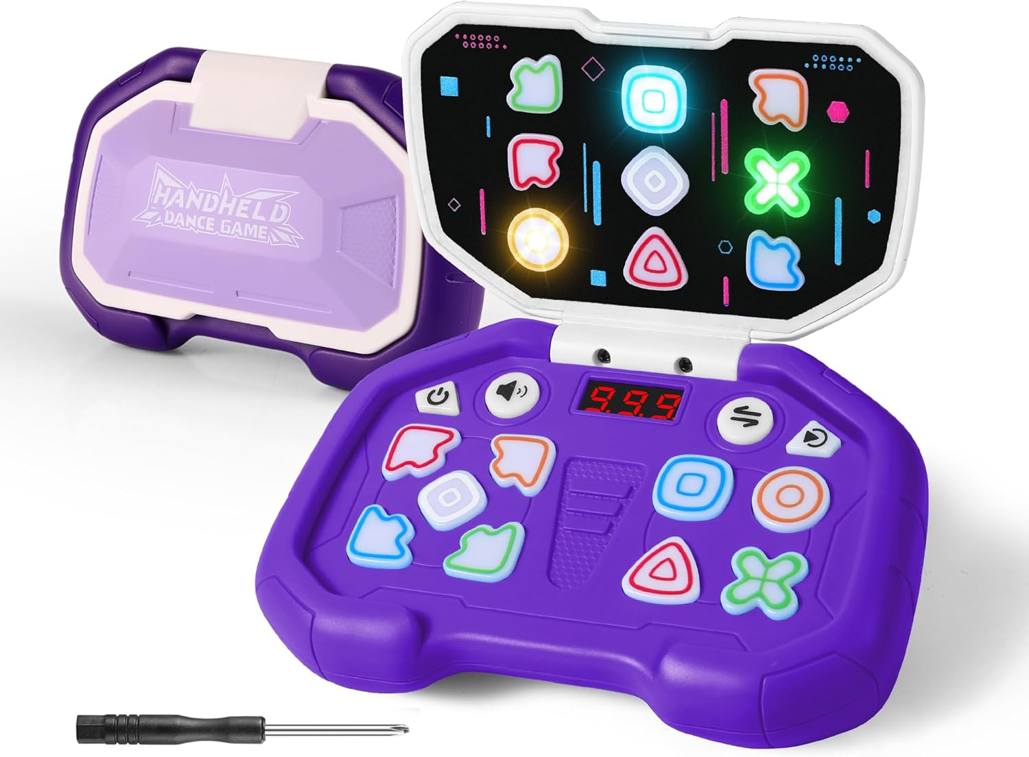 Fast Push Game 4 Modes Screen Handheld Dance Game Machine, Pop Game Controller Electric Popper for Kids Ages 3-12,Birthday Gifts for Boys Girls，Fidget Games Toys for Boys Girls