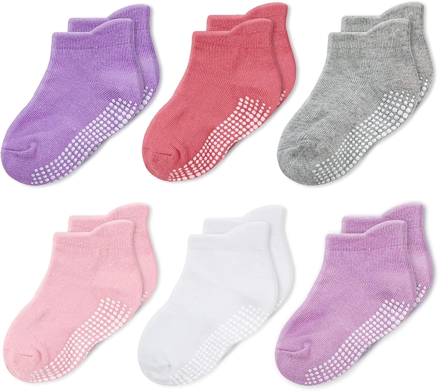 Baby Non Slip Socks Toddler Socks with Grips Ankle for Infants Kids Little Girls Boys